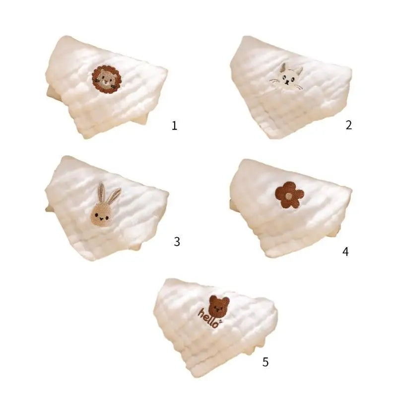 6-Layer Baby Towel | Soft Cotton Burp Cloth & Drool Bib