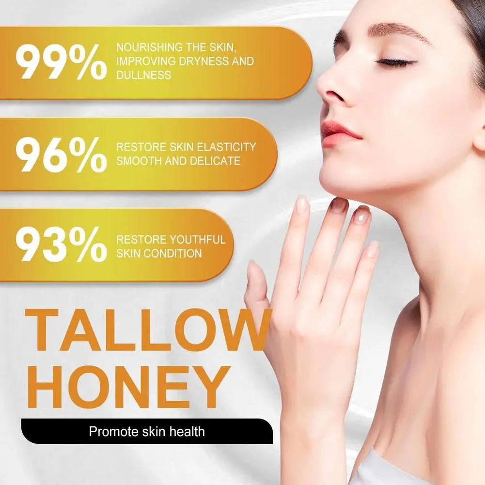 Whipped Beef Tallow & Honey Balm 120g – Deep Moisturizing Face & Body Cream for All Skin Types Peaceful Pleasures Health and Wellness