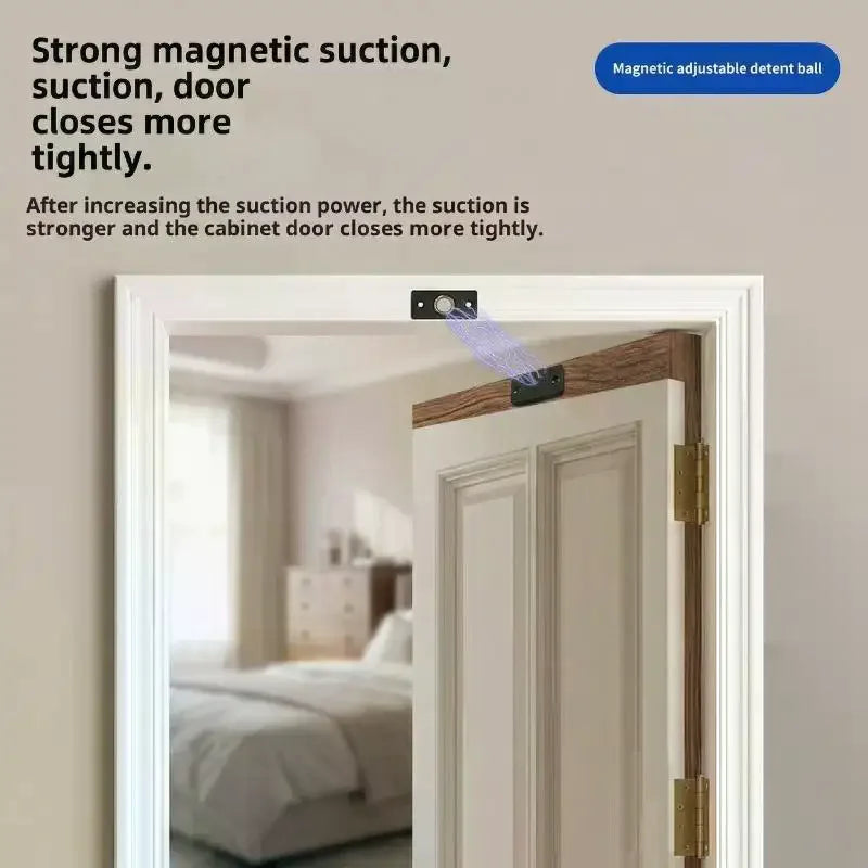 Invisible Magnetic Door Catch – Adjustable Strong Door Stopper Magnetic Door Catch Peaceful Pleasures Health and Wellness