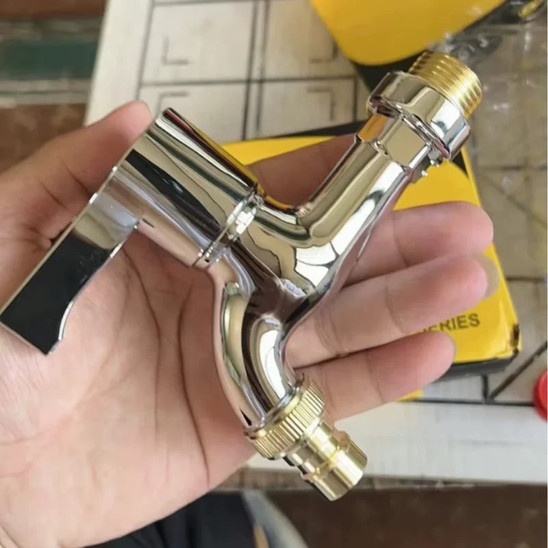 1/2" In-Wall Washing Machine Faucet | 4-Point Water Inlet Tap