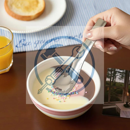 2-Pack Stainless Steel Dessert Spoons – Ice Cream & Yogurt Dessert Spoon Set Peaceful Pleasures Health and Wellness