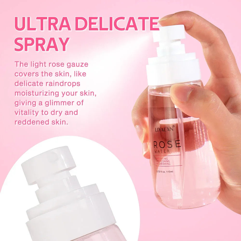 LIYALAN Rose Water Toner – Hydrating Facial Mist 110ml Peaceful Pleasures Health and Wellness
