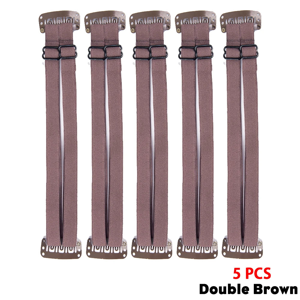 5Pcs Elastic Eyes Lift Band Stretching For The Face Adjustable Invisible Foxy Eyes Tape Lift Stretching Straps Eyebrows Lifting Peaceful Pleasures Health and Wellness 5pcs Double Brown