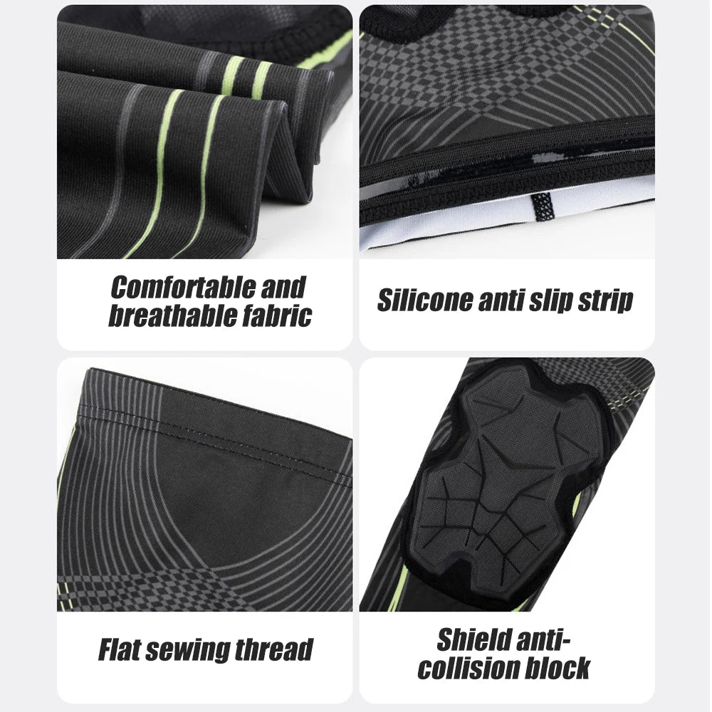 Padded Knee Brace Sleeve for Basketball, Volleyball & Sports Sports Knee Sleeve Peaceful Pleasures Health and Wellness