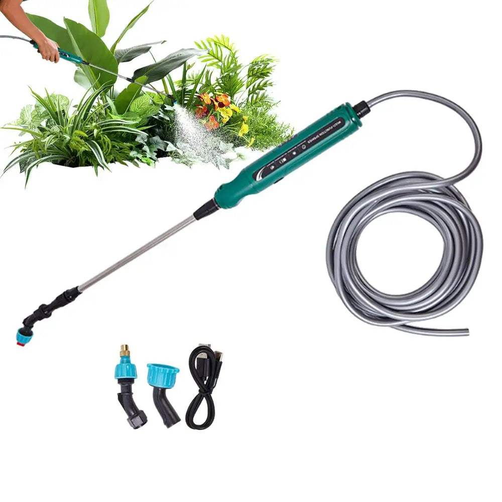 Electric Sprayer Wand With 3 Adjustable Nozzles And Hose Portable Watering Sprayer Wand For Lawn Yard Patio Outdoor Flower Bed Peaceful Pleasures Health and Wellness 5 meters China Mainland