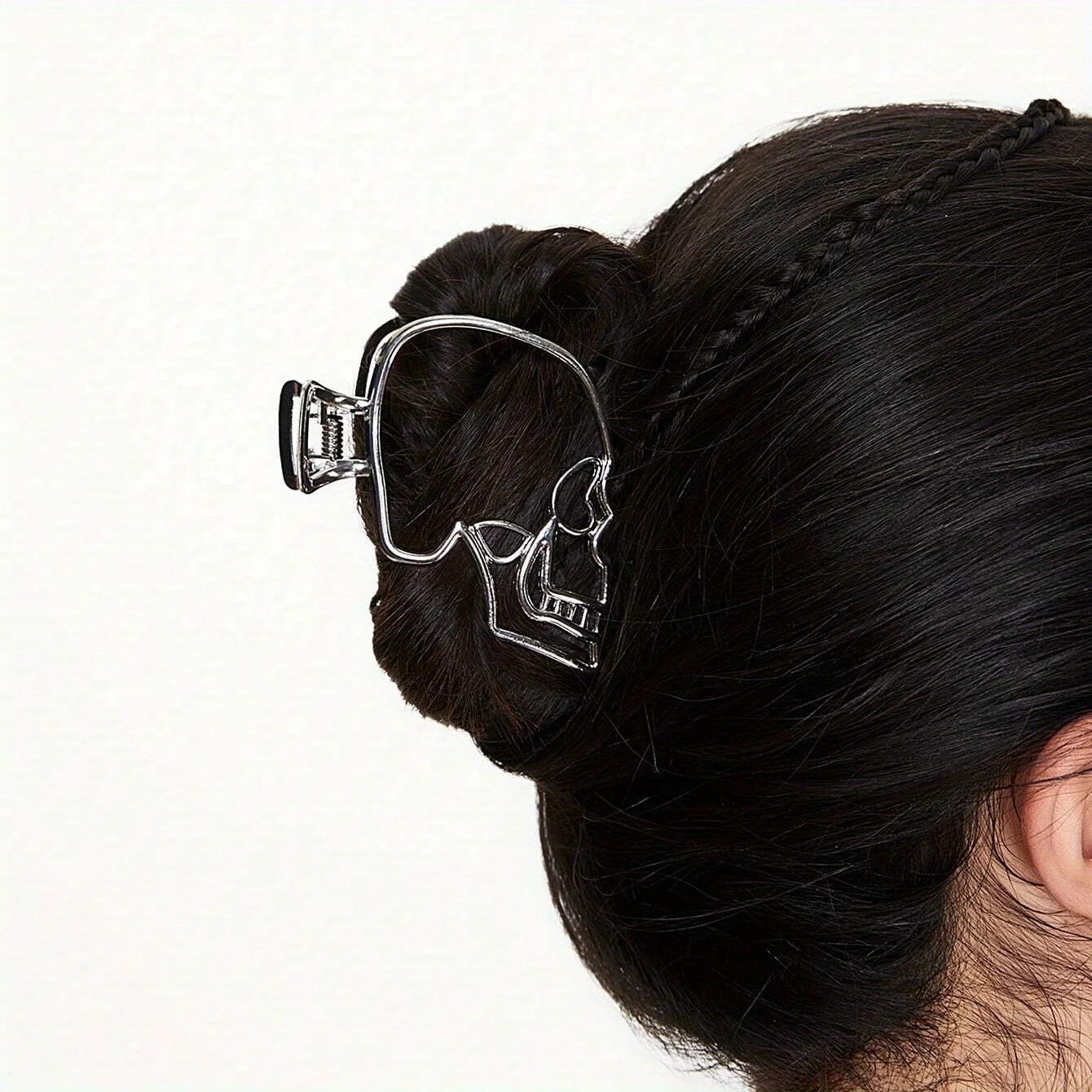 Skull Hair Claw Clip – Gothic Punk Style for Women Hair Accessories Peaceful Pleasures Health and Wellness