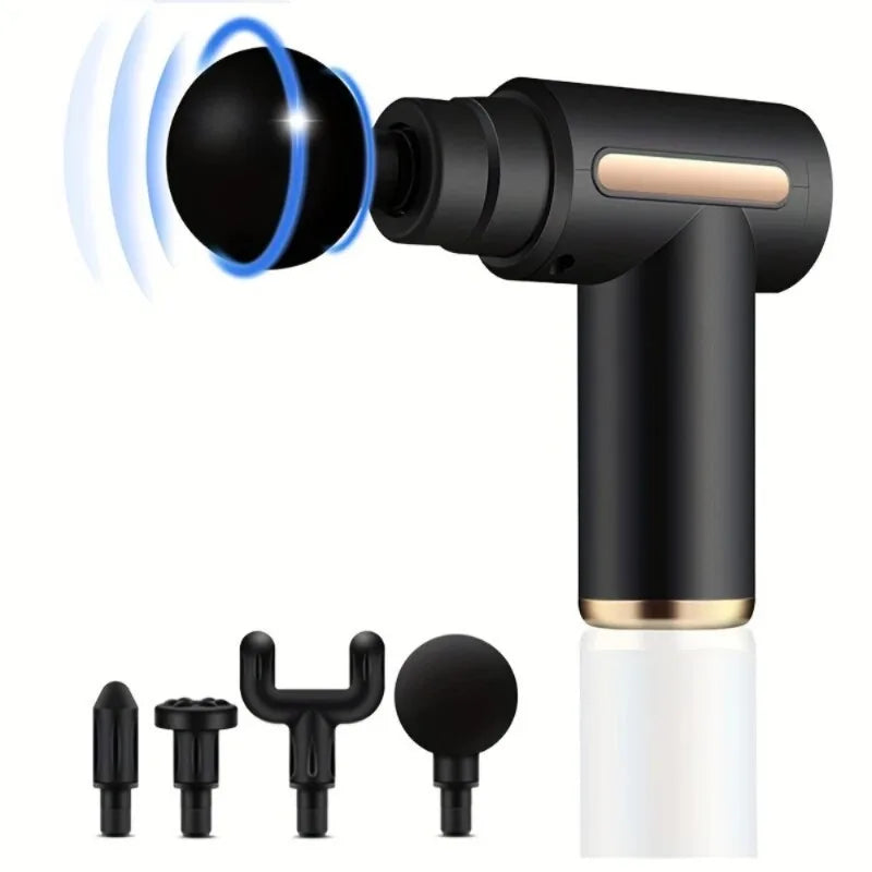 Fascia Gun Massager Instrument Portable Electric Vibrating Muscle Relaxation Tool for Sports Recovery Multifunctional Peaceful Pleasures Health and Wellness