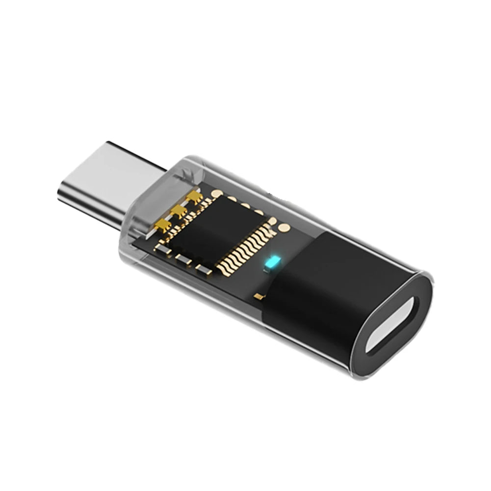 Ligting Female To Type C Male Adapter for Apple Pencil 1st Generation Bluetooth-Compatible Stylus Pen Charger Converter Peaceful Pleasures Health and Wellness Grey