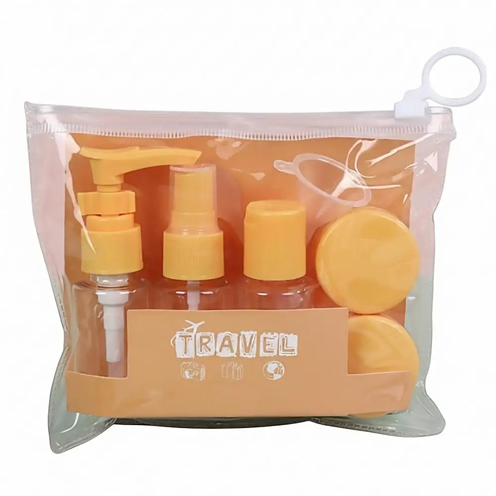 Leak-Proof Travel Bottles Kit | Clear Toiletry Containers Set
