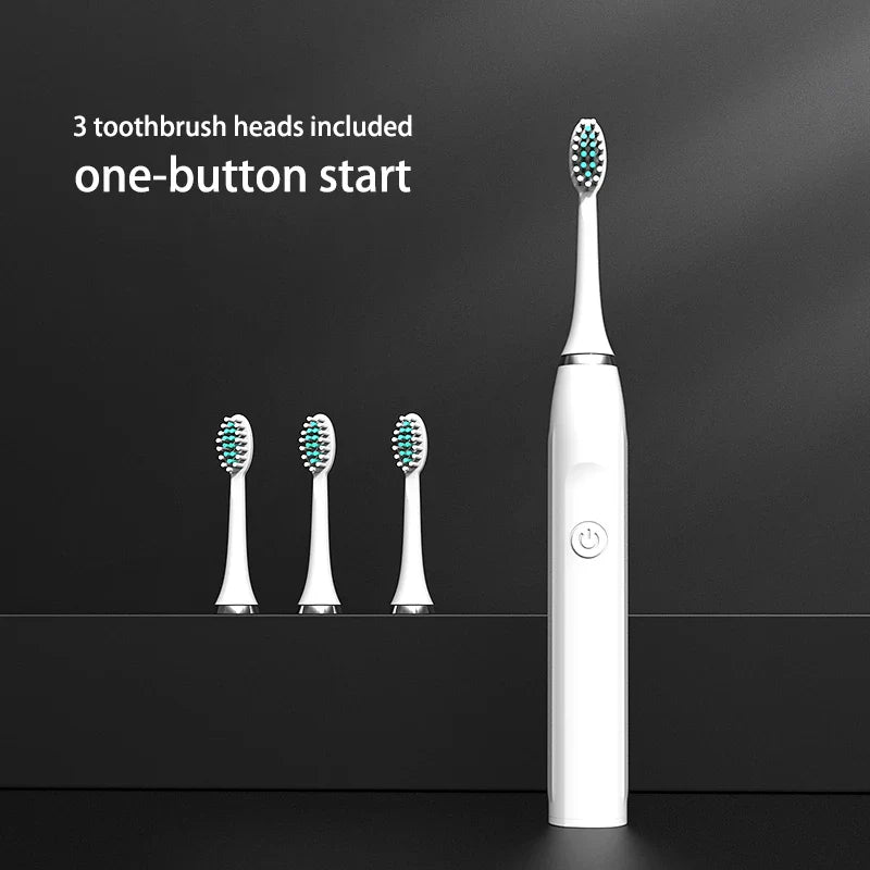 URGGU Ultrasonic Electric Toothbrush USB Rechargeable Set