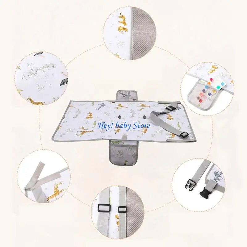 Kids Foldable Airplane Seat Extender & Footrest Pad for Travel