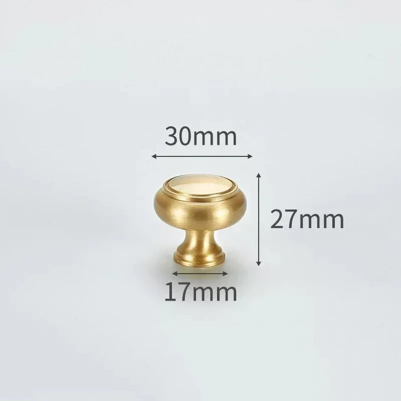 Solid Brass Cabinet Knobs | Modern Gold Furniture Pulls