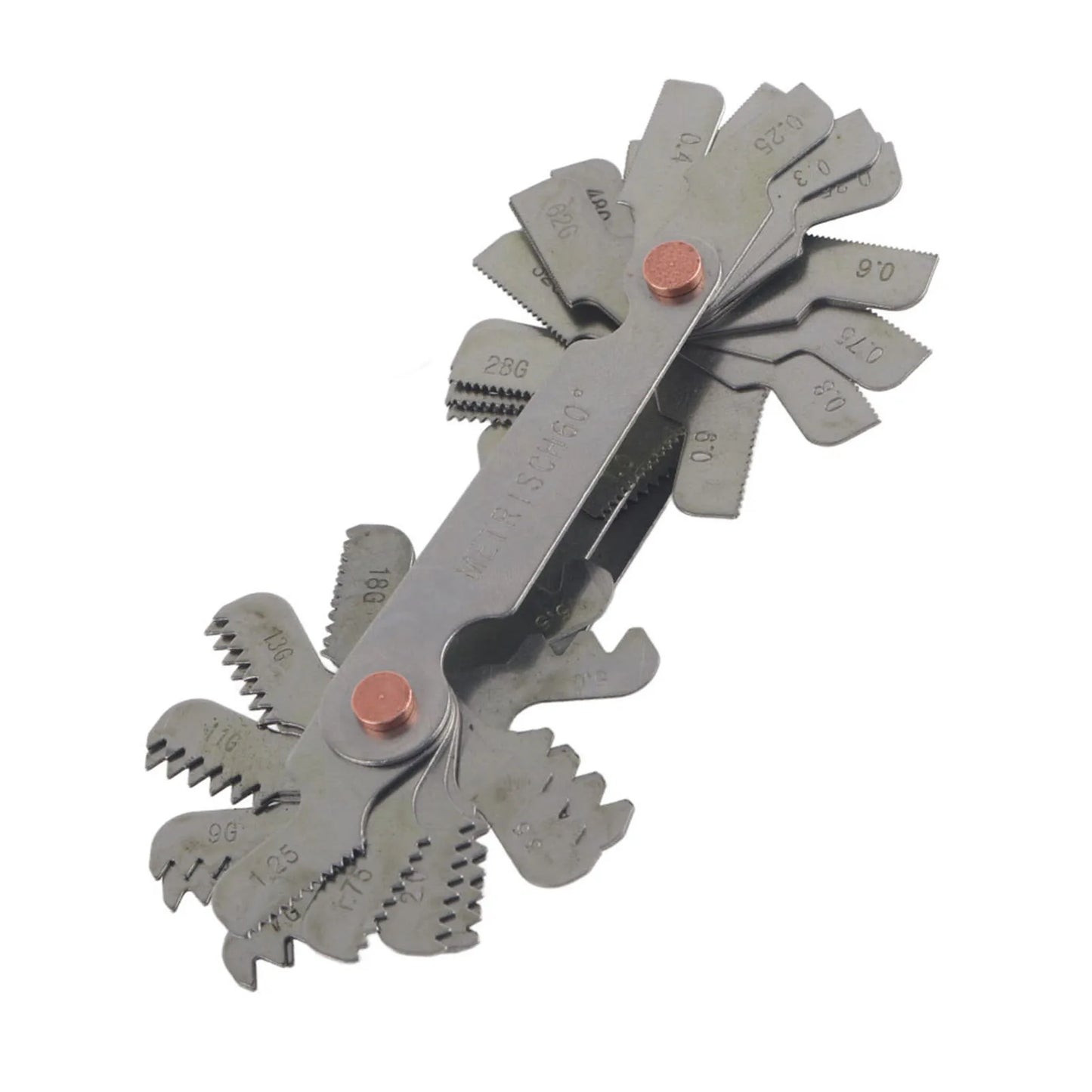 51/ Stainless Steel Thread Plug Gage 60 and 55 Degree Screw Pitch Measuring Tool Thread Measuring Gage Thread Measuring Peaceful Pleasures Health and Wellness