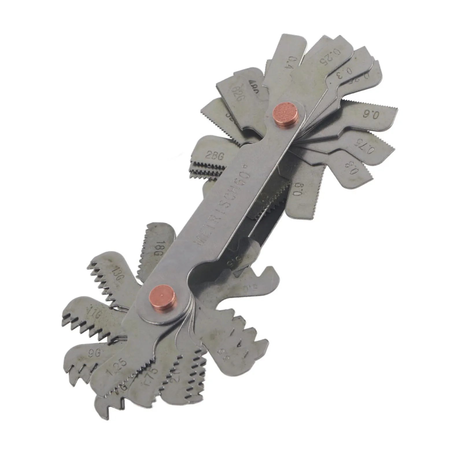 51/ Stainless Steel Thread Plug Gage 60 and 55 Degree Screw Pitch Measuring Tool Thread Measuring Gage Thread Measuring Peaceful Pleasures Health and Wellness
