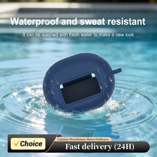 For TOZO NC20 Pro/NC20 Earbud Silicone Cover Washable Case Headphone Protective Case Shockproof Dustproof Case with Carabiner Peaceful Pleasures Health and Wellness