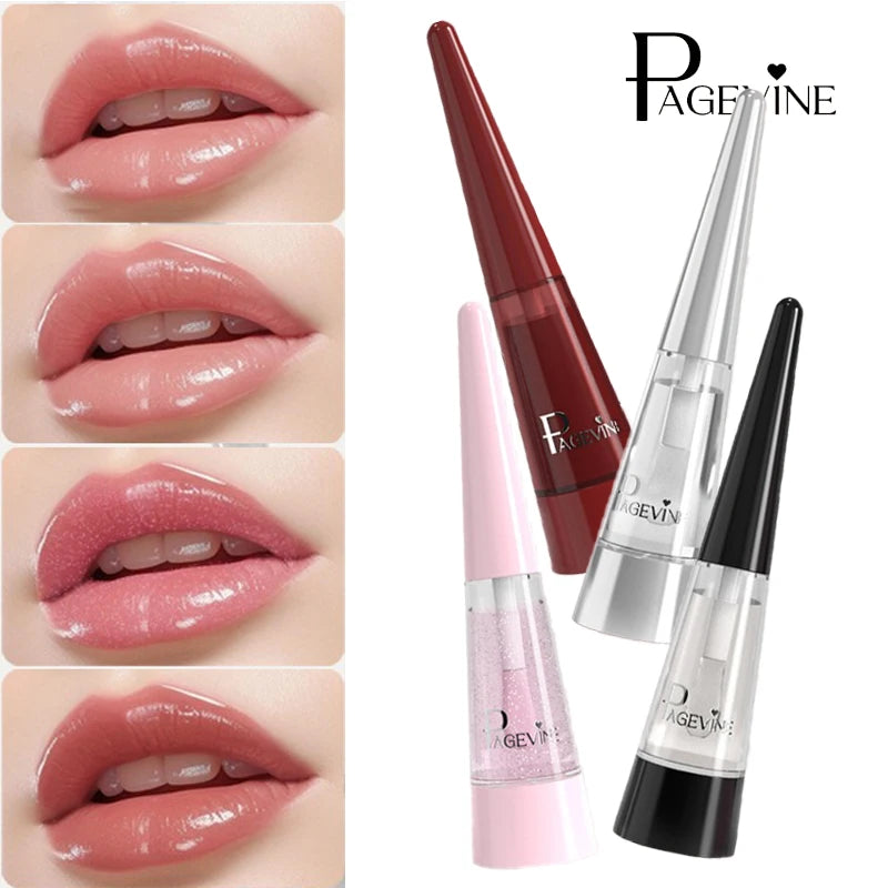 Exfoliating Plumping Lip Oil | Glass Shine Hydrating Lip Gloss
