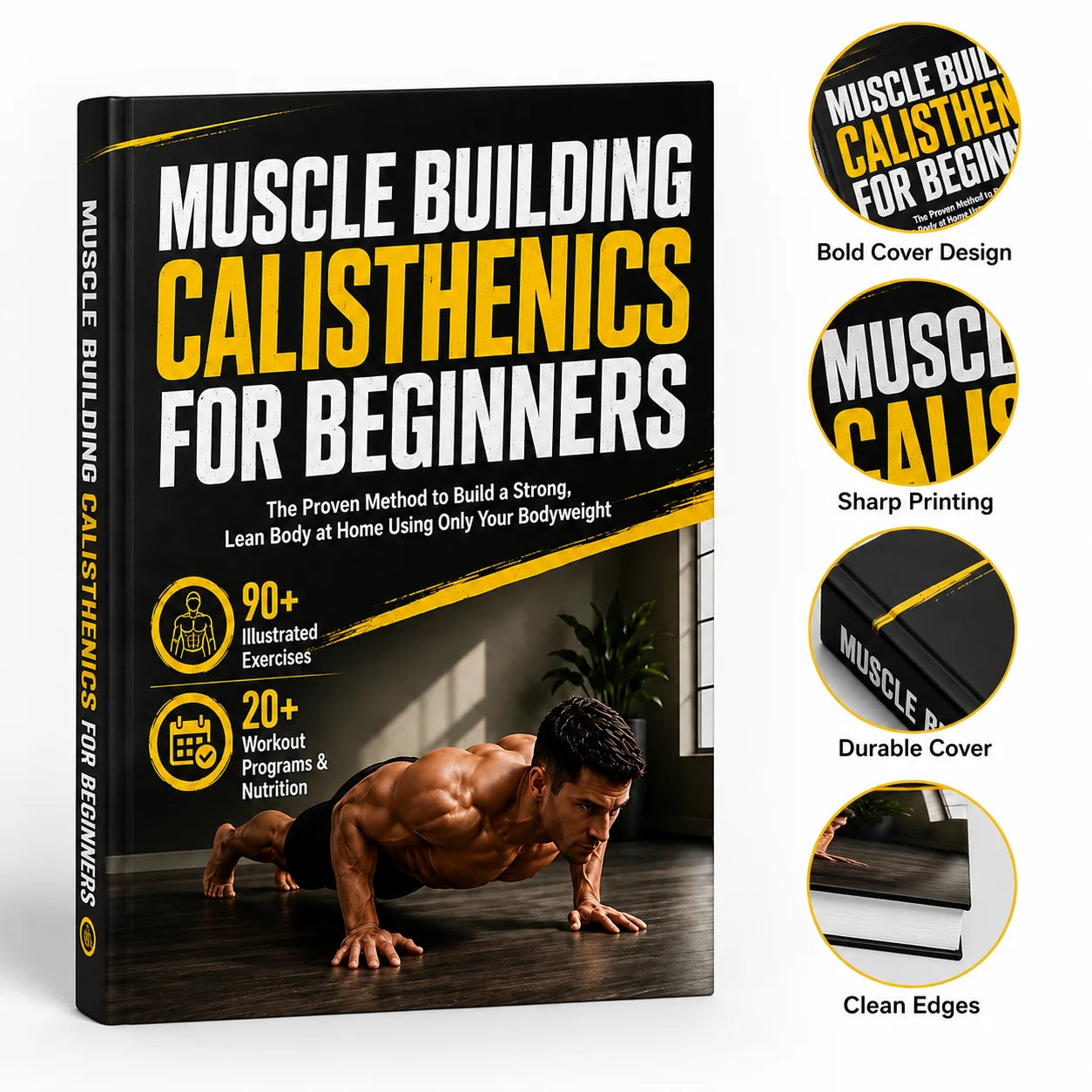 A4 Self Weight Fitness Training Guide Beginner's Exercise Manual Home