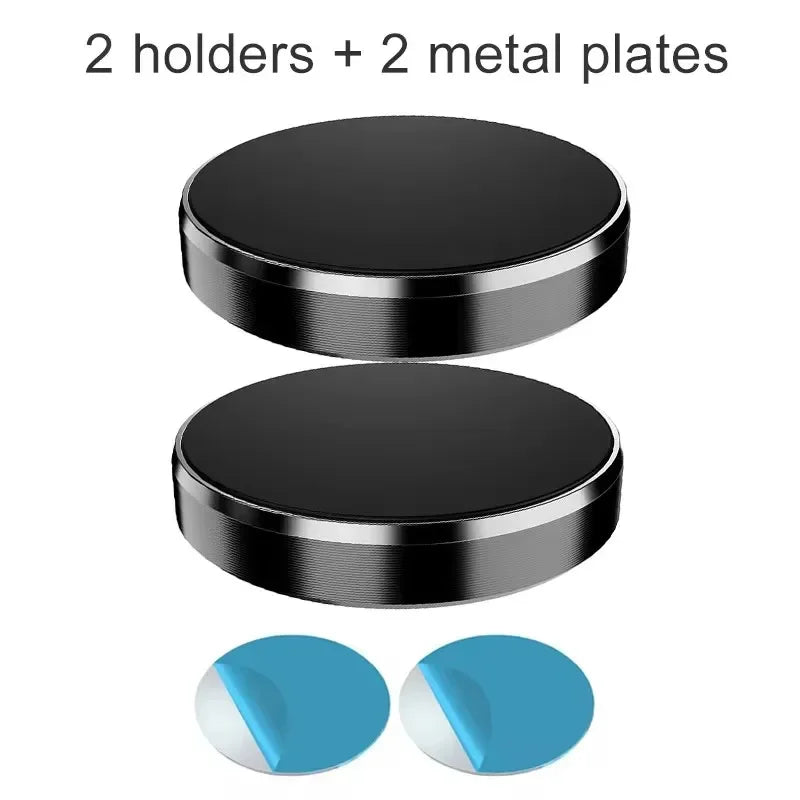 Magnetic Phone Car Holder Universal Magnetic Mount Bracket Stick on Car Dashboard Wall for iPhone Samsung Xiaomi Huawei Peaceful Pleasures Health and Wellness 2pcs Black