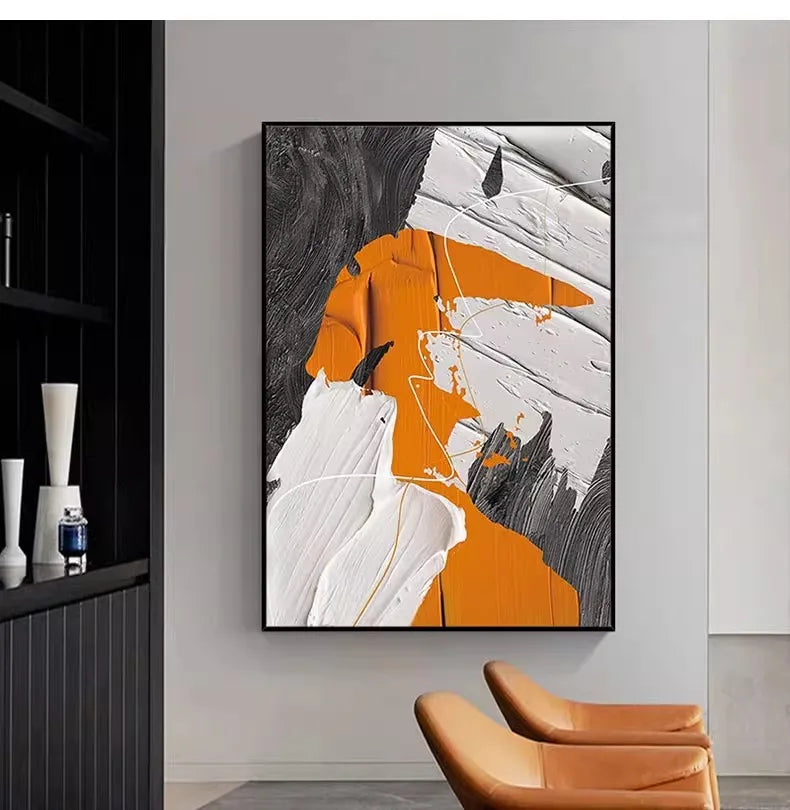 Handmade Textured Wall Art, Beige, Brown, Abstract Oil Painting on Canvas, Neutral, Large Wall Decor, Home Decoration Peaceful Pleasures Health and Wellness Q 90x70cm