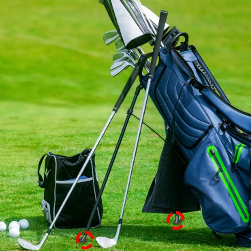 2pcs Golf Bag Leg Feet Attachable Stand Feet For Golf Bag Durable Black Rubber Golf Bag Feet Attachment Golf Players Bags Stan Peaceful Pleasures Health and Wellness