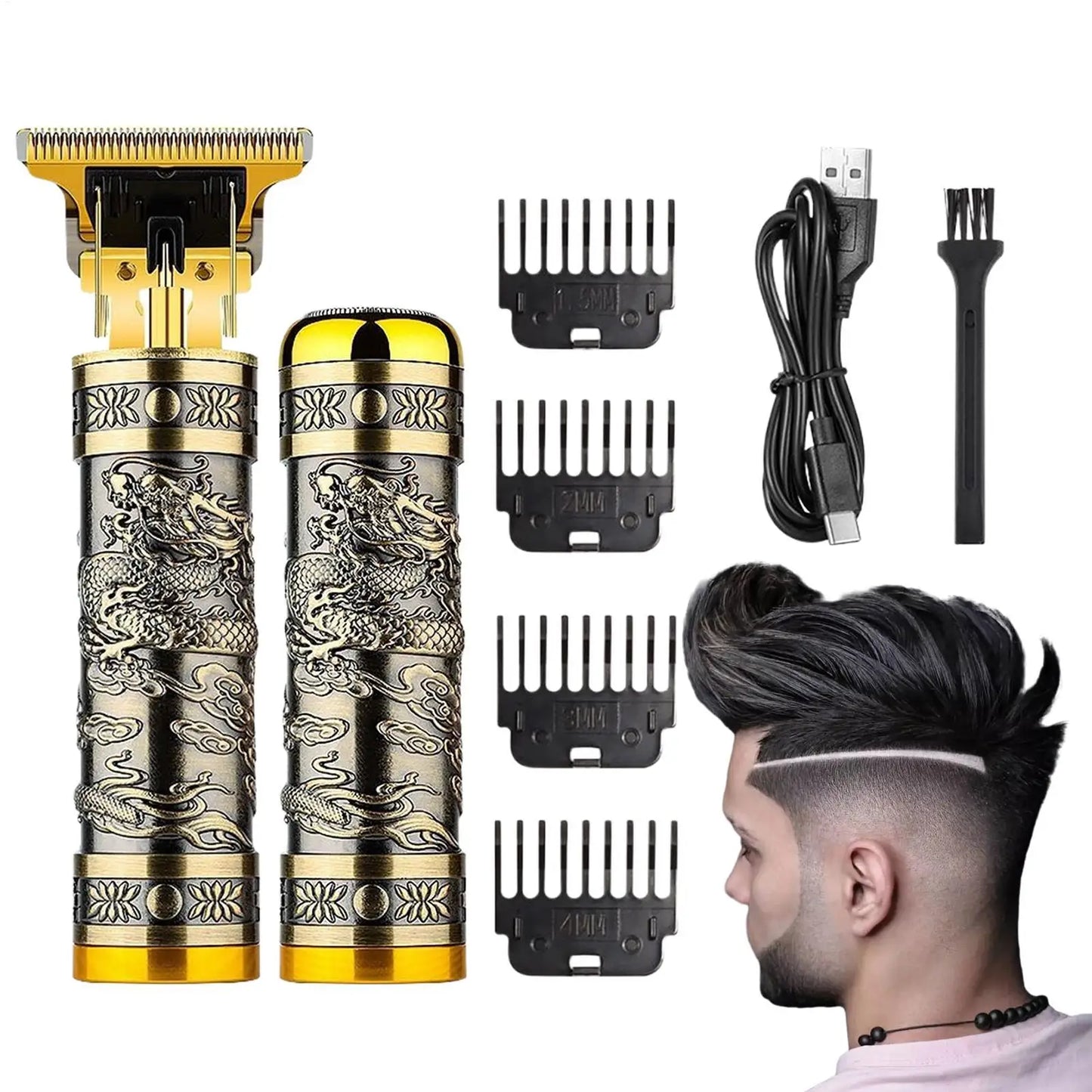 Men's Electric Hair Clipper & Shaver Set | USB Rechargeable Kit