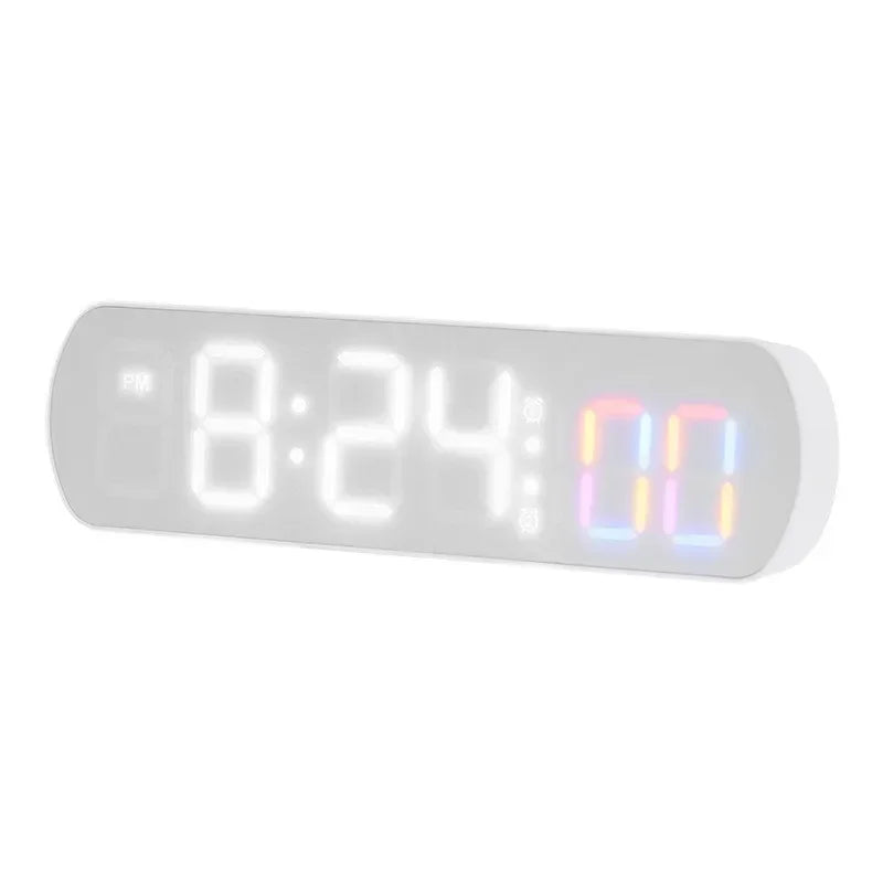 Modern LED Digital Alarm Clock – Voice Control, Jump Seconds