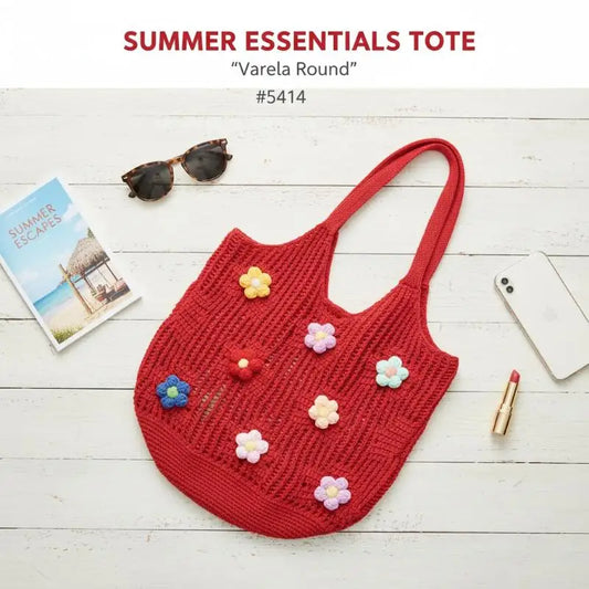 Floral Woven Shoulder Bag – Lightweight Women's Beach Tote Woven Shoulder Tote Oasis Select