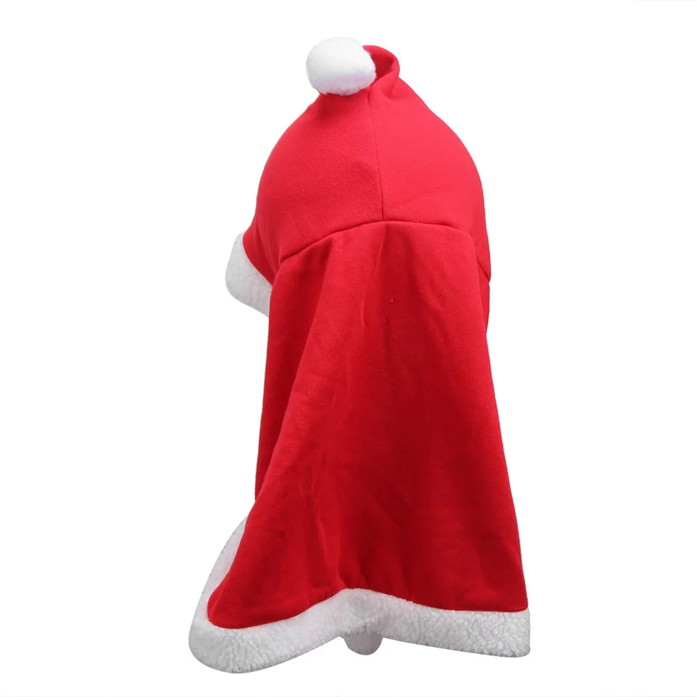 Pet Christmas Clothes Cloak Santa Cute Dog Christmas Clothes Festival Comfortable Shawl for for Pet Party Peaceful Pleasures Health and Wellness