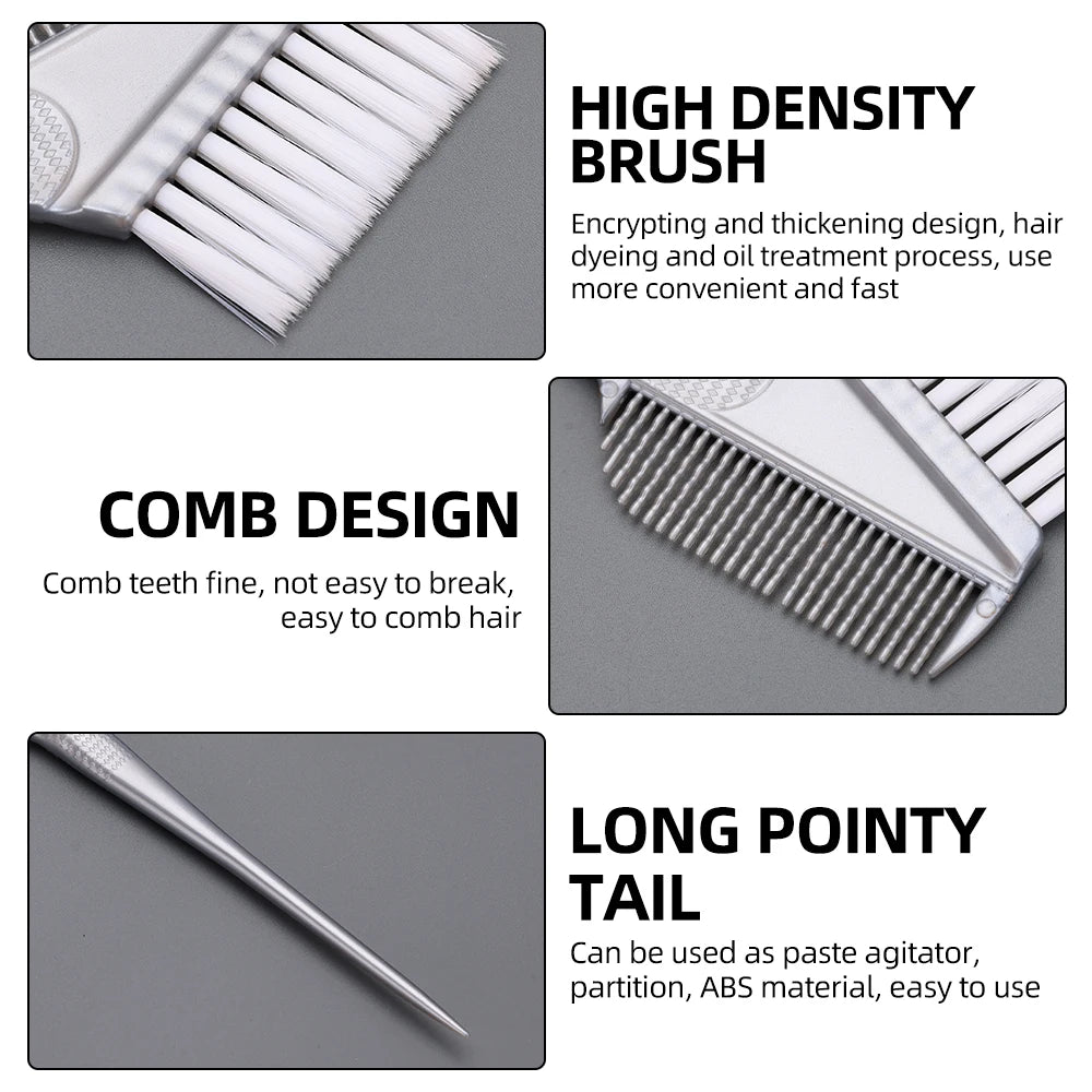 Professional Hair Dye Brush - Salon Quality Coloring Tool with Soft Bristles for Home Use, DIY Styling - Red/Gray, 1PC Peaceful Pleasures Health and Wellness