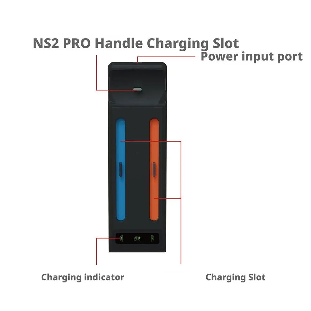 3-in-1 Nintendo Switch 2 Charging Dock – Joy-Con & Pro Controller