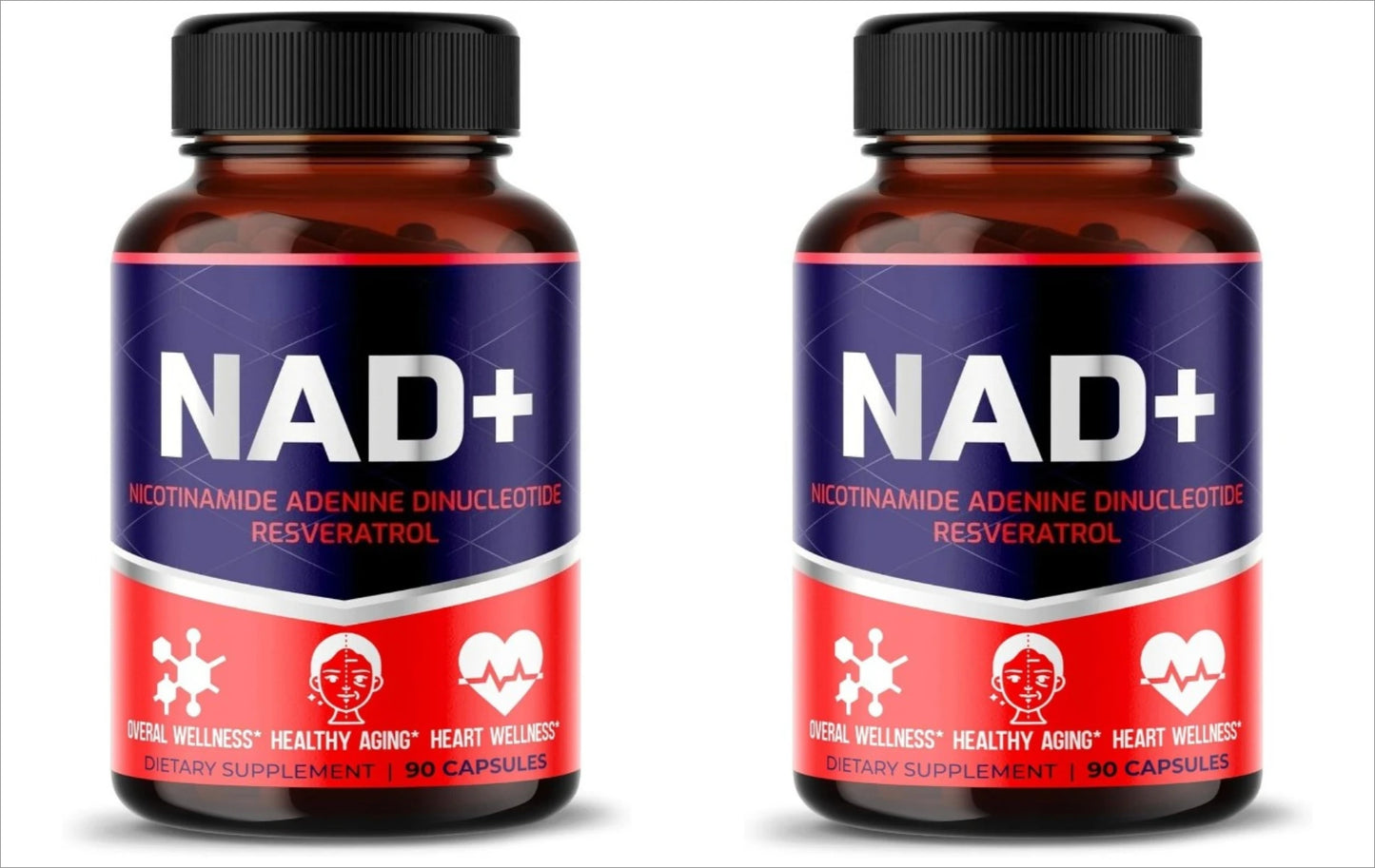 NAD+ 300mg Trans-Resveratrol Quercetin Rhodiola – 90 Capsules