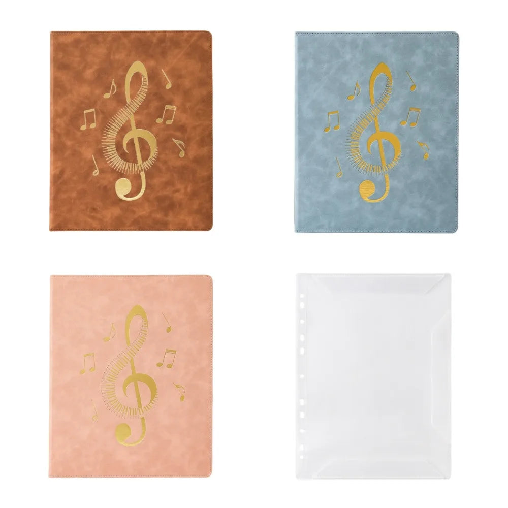 Flexible Loose Leaf Music Score Folder Detachable Writable Piano Music Sheet File Folder 20 Pages Fits Letter Size Peaceful Pleasures Health and Wellness