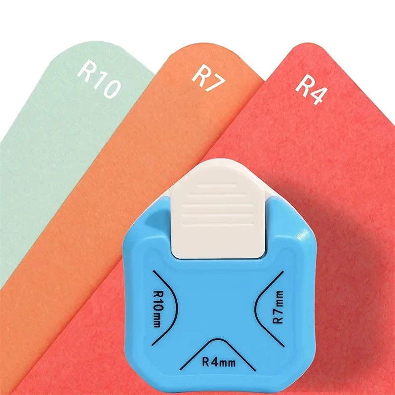 3-in-1 Corner Rounder Punch R4 R7 R10mm Round Cutter Trimmer Card