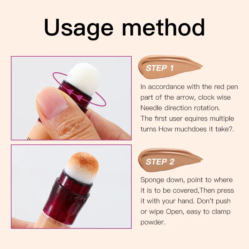 USHAS Sponge Tip Liquid Concealer – Full Coverage & Moisturising