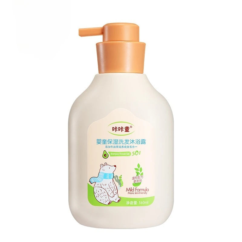 Calendula Moisturizing 2-in-1 Children's Shampoo and Bath Milk 560ml Nourishing and Moisturizing Newborn High Hydration Care Peaceful Pleasures Health and Wellness nourish