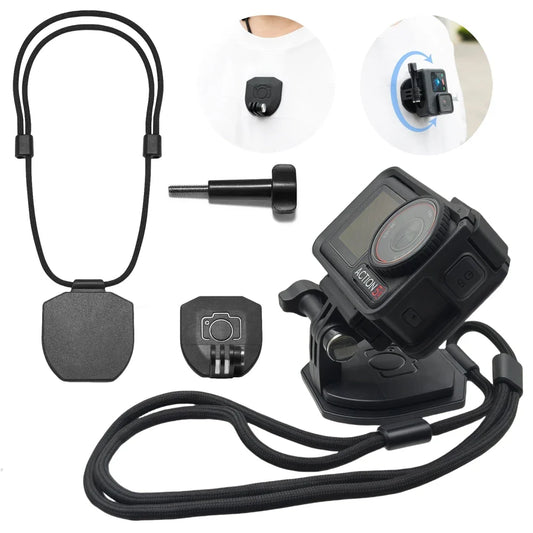 Magnetic Neck Strap Mount for GoPro, DJI Osmo & Insta360 Action Camera Mount Oasis Select
