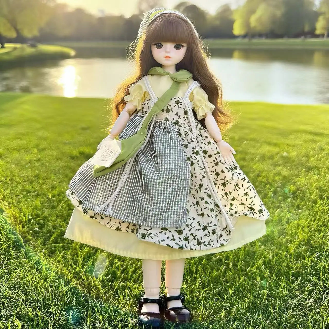 30cm 6-Point BJD Multi-Joint Doll Toy - Cute Doll Dress Set With Removable Outfits For BJD Dolls Collectible Fashion Doll Access Peaceful Pleasures Health and Wellness