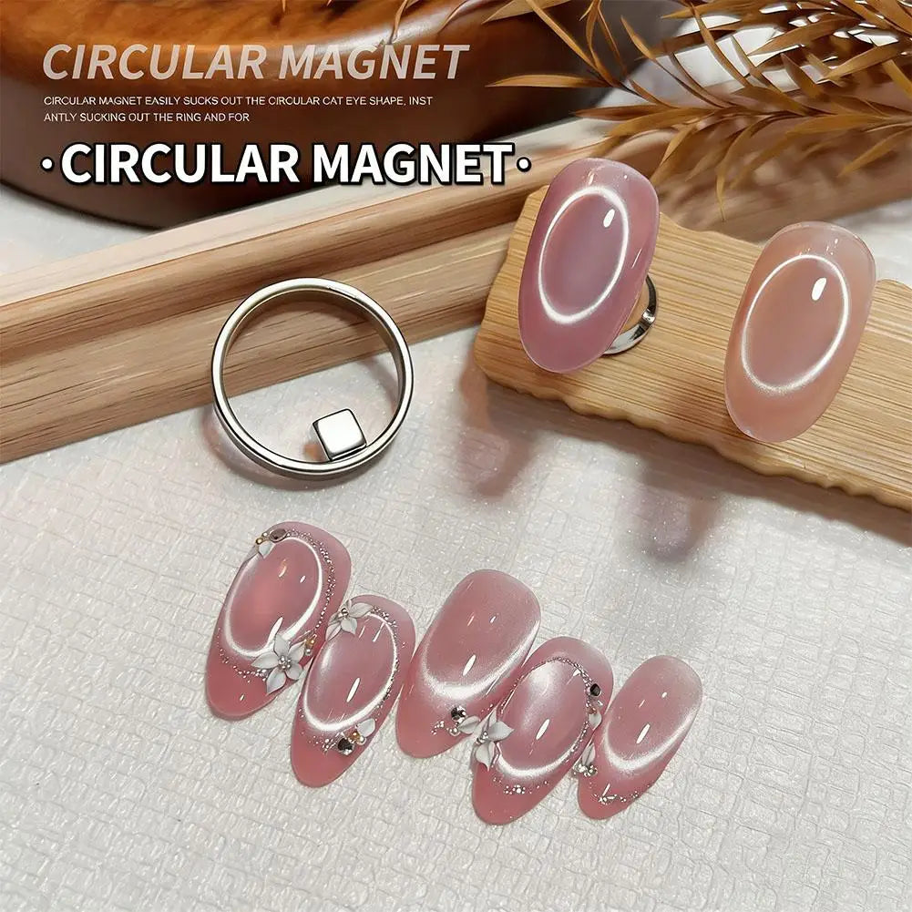 X-Shape Cat Eye Magnet Ring for Gel Polish Nail Art DIY