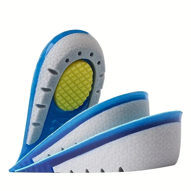 1pair Gel Height Increase Insoles, Shock Absorption Heel Cushion Pads, Height Lift Shoes Inserts For Men & Women Peaceful Pleasures Health and Wellness
