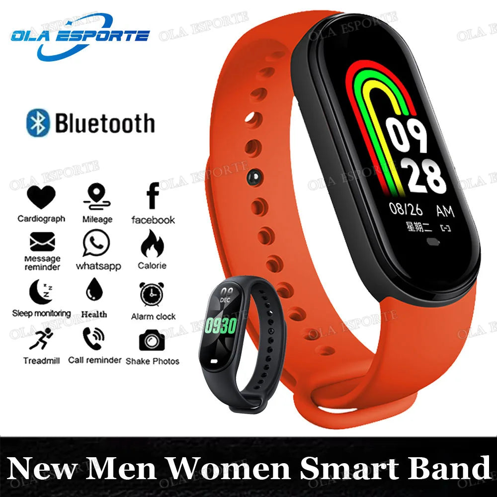 Smartwatch New 2025 Men Women Smart Band Sleep Heart Rate Monitoring Smart Watch Bluetooth Call 100+Sports IP68 Waterproof Watch Peaceful Pleasures Health and Wellness 1Bk1Red