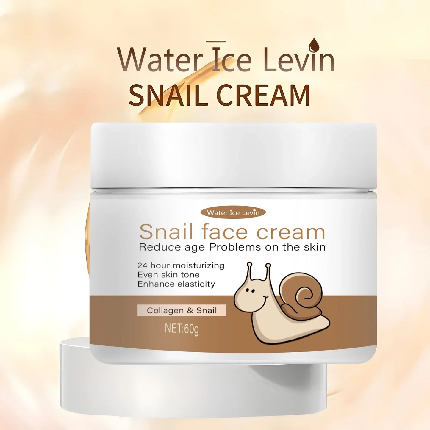 Snail Face Cream with Collagen & Retinol – 24H Moisturizer