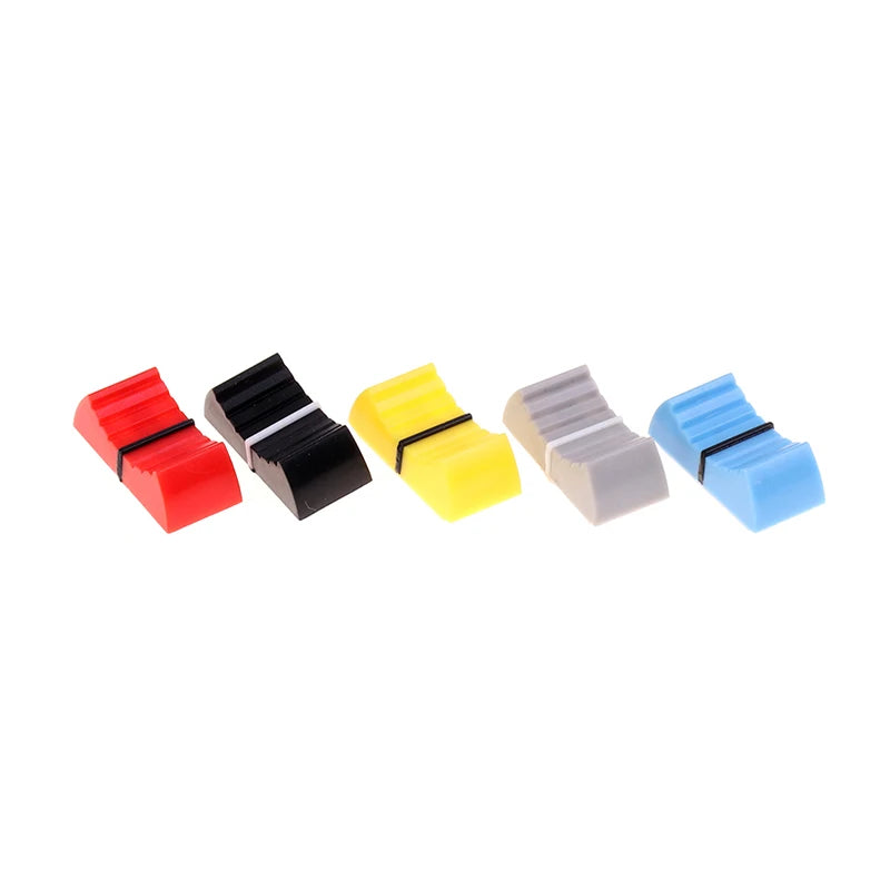 10PCS/set Fader Knob Cap Touch Sensitive Slider Ribbed Mixer Desk Switch Knob Cap Peaceful Pleasures Health and Wellness