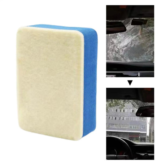 Car Glass Oil Film Cleaning Sponge & Polishing Brush Glass Cleaning Sponge Peaceful Pleasures Health and Wellness