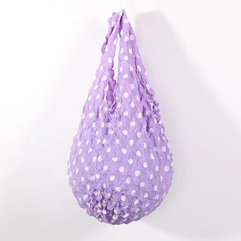 Pleated Foldable Shopping Bag – Large Capacity Stretch Tote