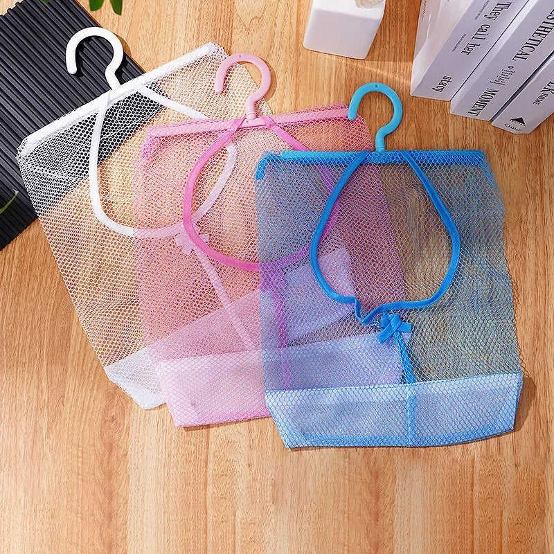 Hanging Mesh Storage Bag – Polyester Space-Saving Organizer