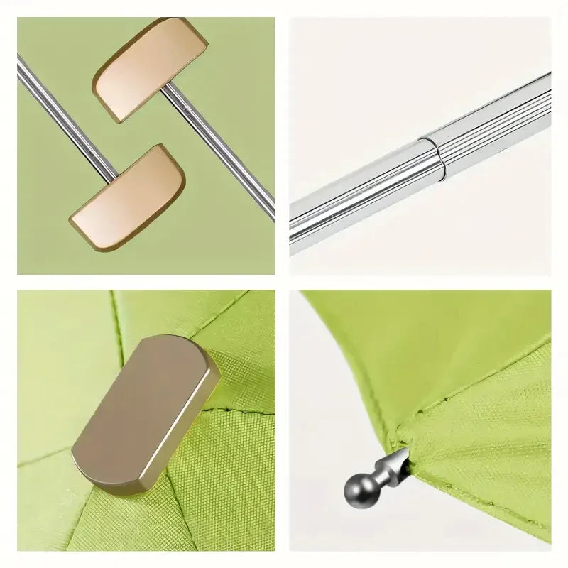 UPF 50+ Mini Pocket Umbrella – UV & Rain Folding Parasol