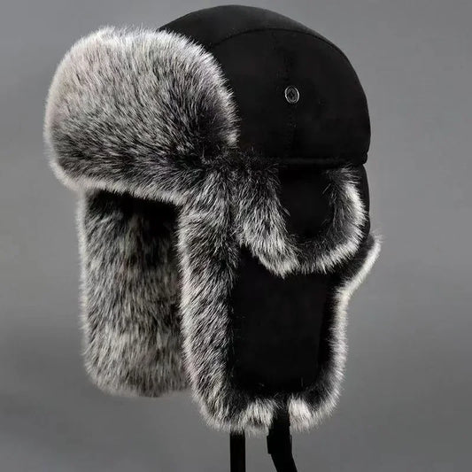 Winter Faux Fur Bomber Hat | Russian Ushanka Earflap Cap Unisex Winter Bomber Hat Peaceful Pleasures Health and Wellness
