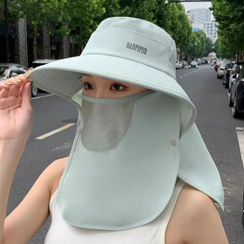 UV Wide Brim Sun Hat with Shawl Neck Cover | Unisex