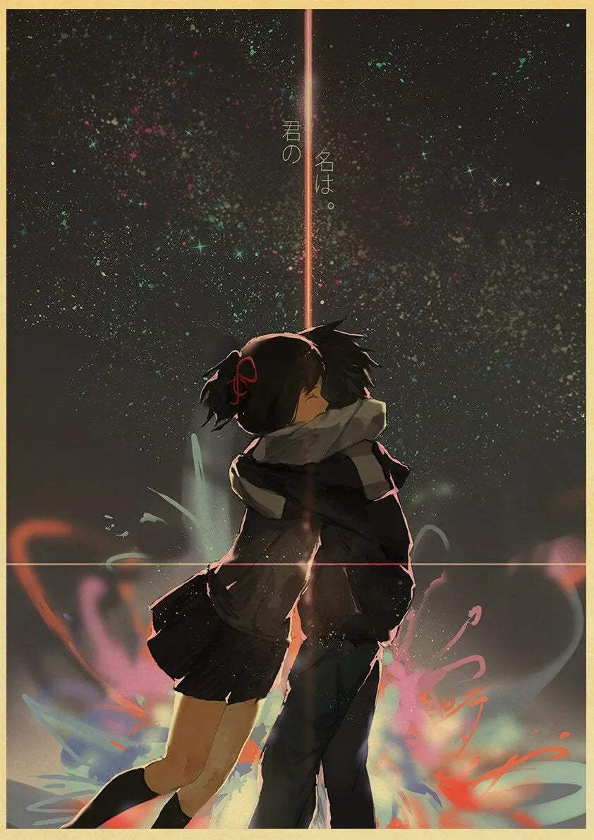 Your Name Anime Poster – Shinkai Makoto Canvas Wall Art