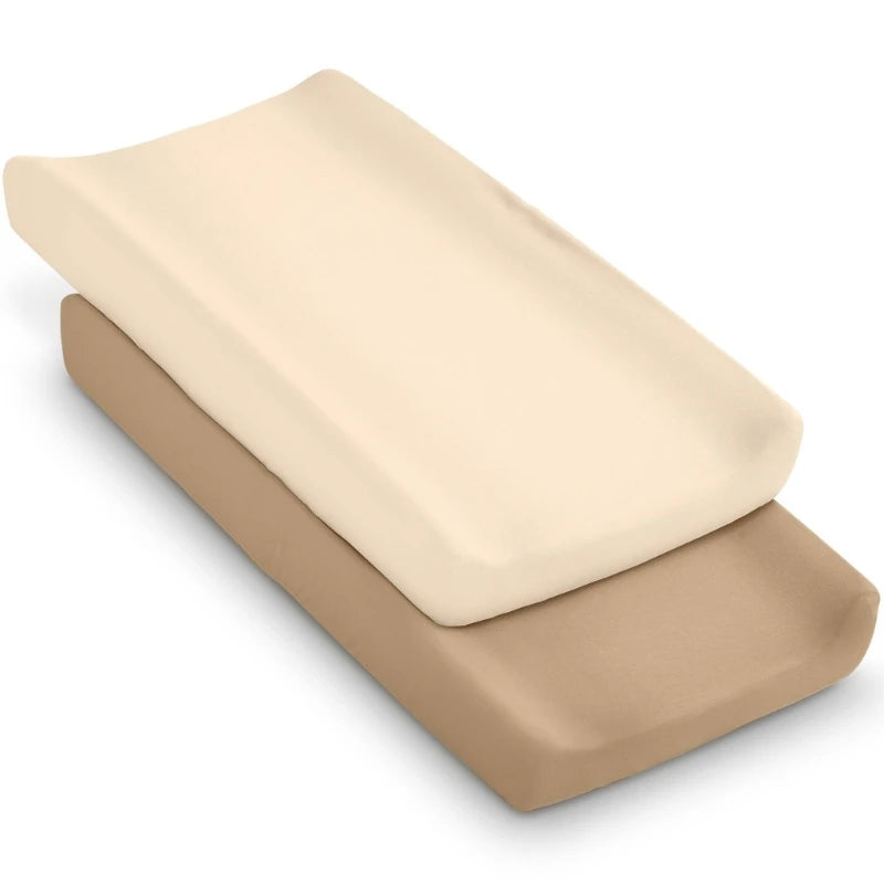 2-Pack Diaper Changing Pad Cover – Soft Breathable Changer Sleeve